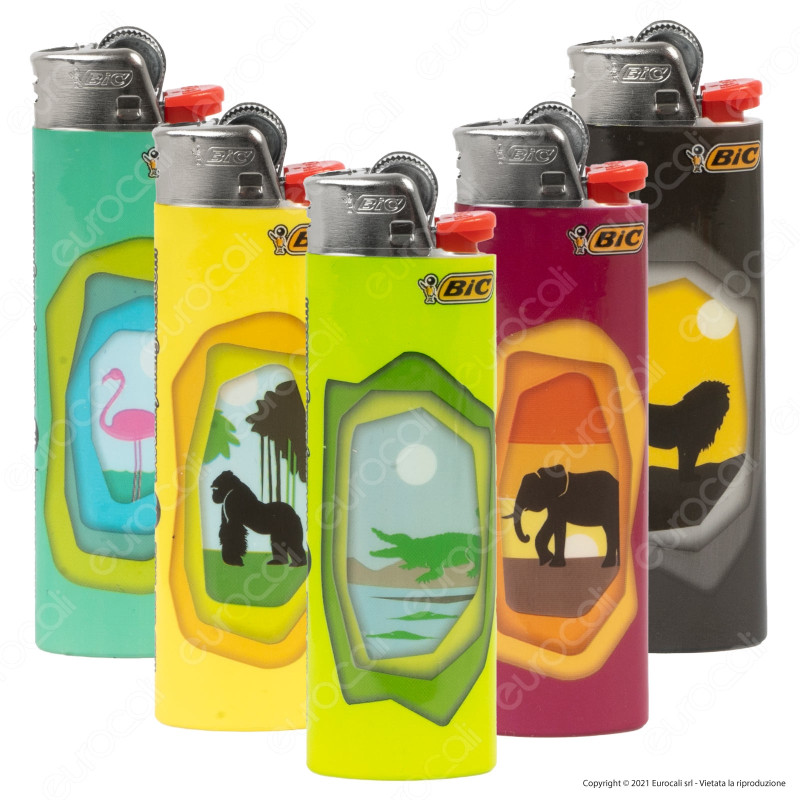 Bic Maxi J26 Grande Fantasia Into The Wild - Serie da 5 Accendini