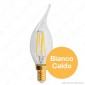 Immagine 2 - Girard Sudron Lampadina LED E14 4W Candela Fiamma Filamento