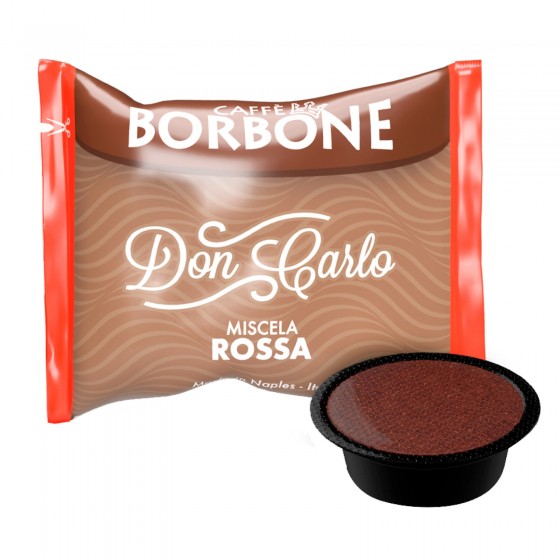 50 Capsule Caffè Borbone Don Carlo Miscela Rossa - Cialde Compatibili 50 Capsule Caffè Borbone Don Carlo Miscela Rossa - Cialde Compatibili