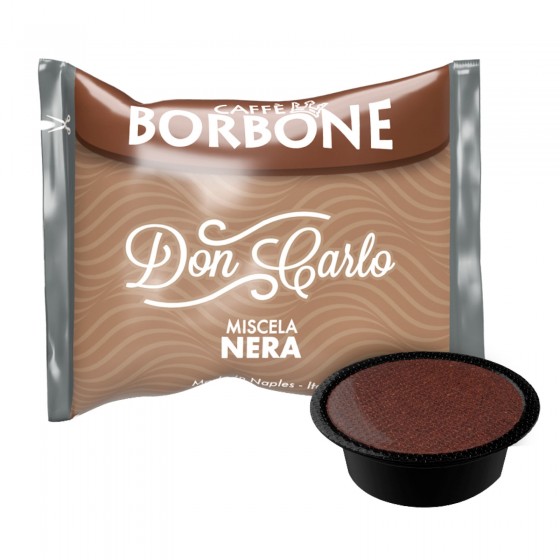 50 Capsule Caffè Borbone Don Carlo Miscela Nera - Cialde Compatibili 50 Capsule Caffè Borbone Don Carlo Miscela Nera - Cialde Compatibili