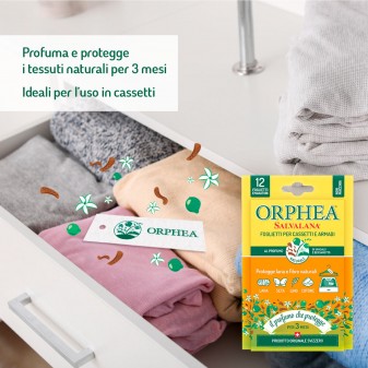 Orphea Salvalana Foglietti Cassetti e Armadi Protegge Lana e Fibre