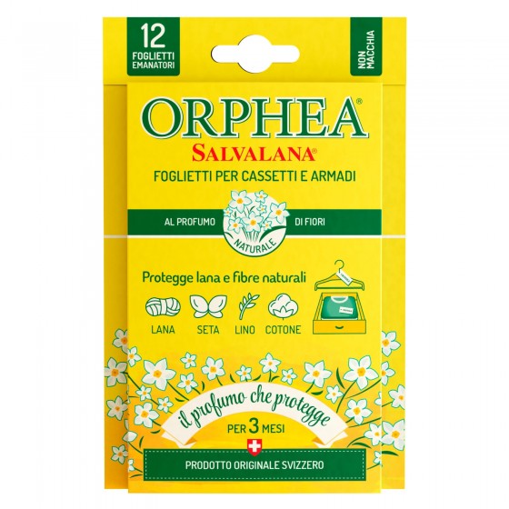Orphea Salvalana Foglietti Cassetti e Armadi Protegge Lana e Fibre Orphea Salvalana Foglietti Cassetti e Armadi Protegge Lana e Fibre