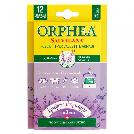 Orphea Salvalana Foglietti Cassetti e Armadi Protegge Lana e Fibre Orphea Salvalana Foglietti Cassetti e Armadi Protegge Lana e Fibre