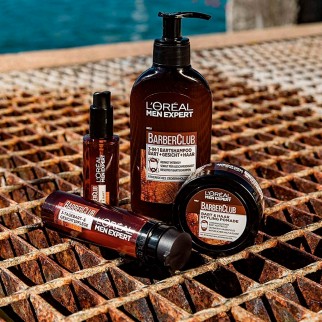 L'Oréal Paris Men Expert Barber Club Kit con Detergente 3in1 Gel Viso