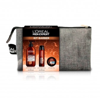 L'Oréal Paris Men Expert Barber Club Kit con Detergente 3in1 Gel Viso