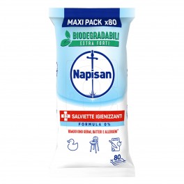 Napisan Salviette Biodegradabili Igienizzanti Senza risciacquo -