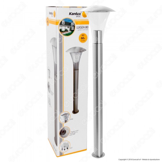 Kanlux LUGEA 80 Portalampada da Giardino con Fissaggio a Terra per Kanlux LUGEA 80 Portalampada da Giardino con Fissaggio a Terra per