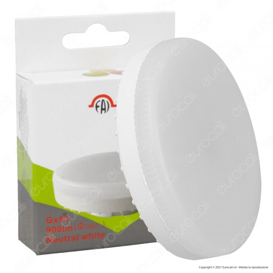 FAI Lampadina LED GX53 10W Disc - mod. 9415/10/CA / 9415/10/CO FAI Lampadina LED GX53 10W Disc - mod. 9415/10/CA / 9415/10/CO