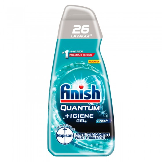 Finish Quantum +Igiene Gel Fresh per Lavastoviglie 26 Lavaggi - Finish Quantum +Igiene Gel Fresh per Lavastoviglie 26 Lavaggi -