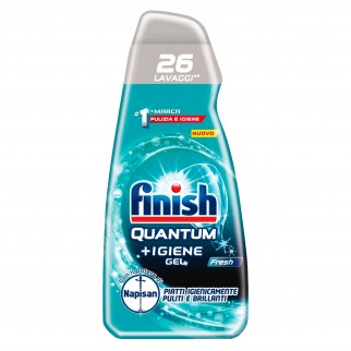 Finish Quantum +Igiene Gel Fresh per Lavastoviglie 26 Lavaggi -