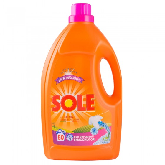 Sole Potere Smacchiante Detersivo Liquido per Bucato in Lavatrice e a Sole Potere Smacchiante Detersivo Liquido per Bucato in Lavatrice e a