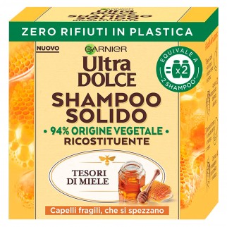 Garnier Ultra Dolce Shampoo Solido Tesori di Miele - Saponetta da 60g