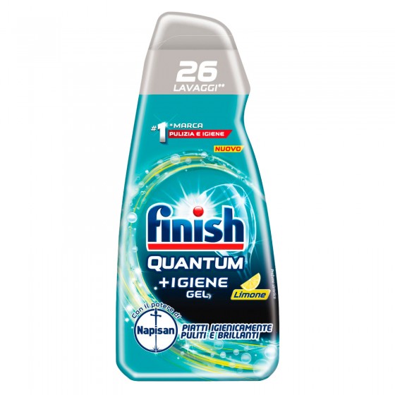 Finish Quantum +Igiene Gel per Lavastoviglie Profumo di Limone 26 Finish Quantum +Igiene Gel per Lavastoviglie Profumo di Limone 26