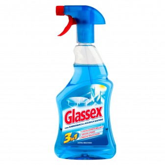 Glassex Detergente Spray Vetri e Multiuso con Ammoniaca e Asciuga