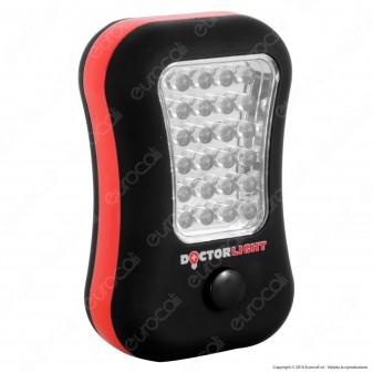 Velamp Doctorlight DL101 Torcia LED da Lavoro 24 + 4 LED