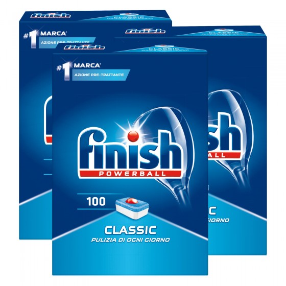 Finish Powerball Classic Detersivo in Tabs per Lavastoviglie - 3 Finish Powerball Classic Detersivo in Tabs per Lavastoviglie - 3