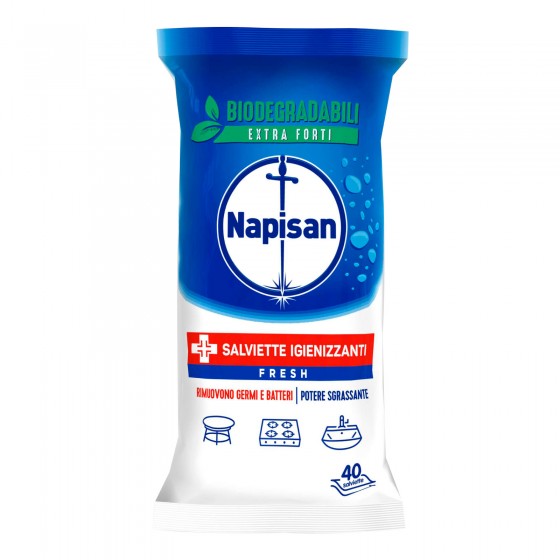 Napisan Salviette Biodegradabili Igienizzanti Fresh - Confezione da Napisan Salviette Biodegradabili Igienizzanti Fresh - Confezione da