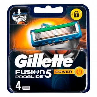 Gillette Fusion Proglide Power Lamette per Rasoio da Uomo - Confezione da 4...