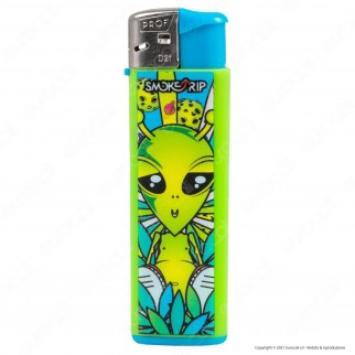 SmokeTrip Color Accendini Elettronici Fantasia Alien - Box da 50
