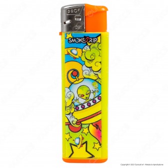 SmokeTrip Color Accendini Elettronici Fantasia Alien - Box da 50
