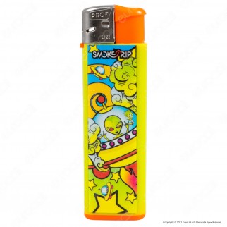 SmokeTrip Color Accendini Elettronici Fantasia Alien - Box da 50