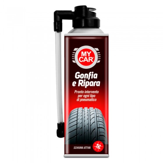 My Car Gonfia e Ripara Schiuma Attiva per Pneumatici - Flacone da My Car Gonfia e Ripara Schiuma Attiva per Pneumatici - Flacone da
