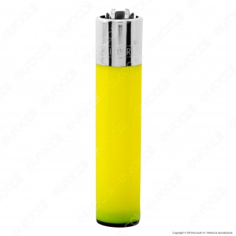 Clipper Large Fantasia Solid Fluo Mix - Serie da 4 Accendini