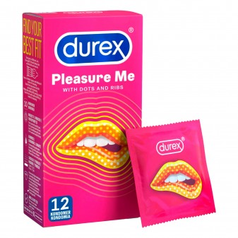 Preservativi Durex Pleasure Max con Forma Easy-On e Rilievi