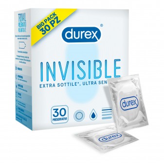 Preservativi Durex Invisible - Scatola 30 Profilattici