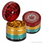 Immagine 1 - Grinder Tritatabacco 4 Parti in Metallo Colorazione Rasta - Grace