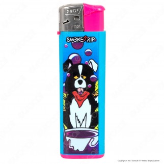 SmokeTrip Color Accendini Elettronici Fantasia Dog - Box da 50