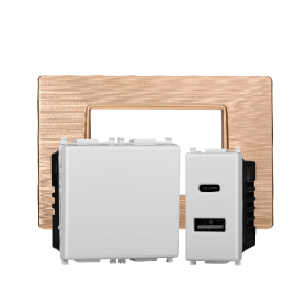 ETTROIT - Serie Starlight - Compatibile Vimar Plana