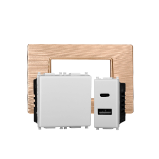 ETTROIT - Serie Starlight - Compatibile Vimar Plana