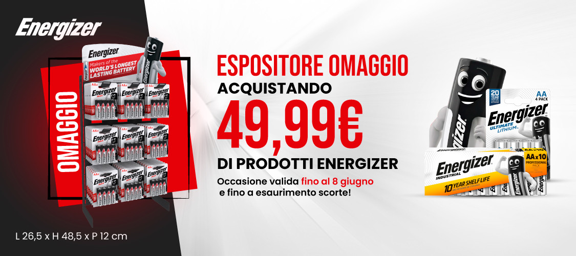 Espositore Omaggio con Energizer