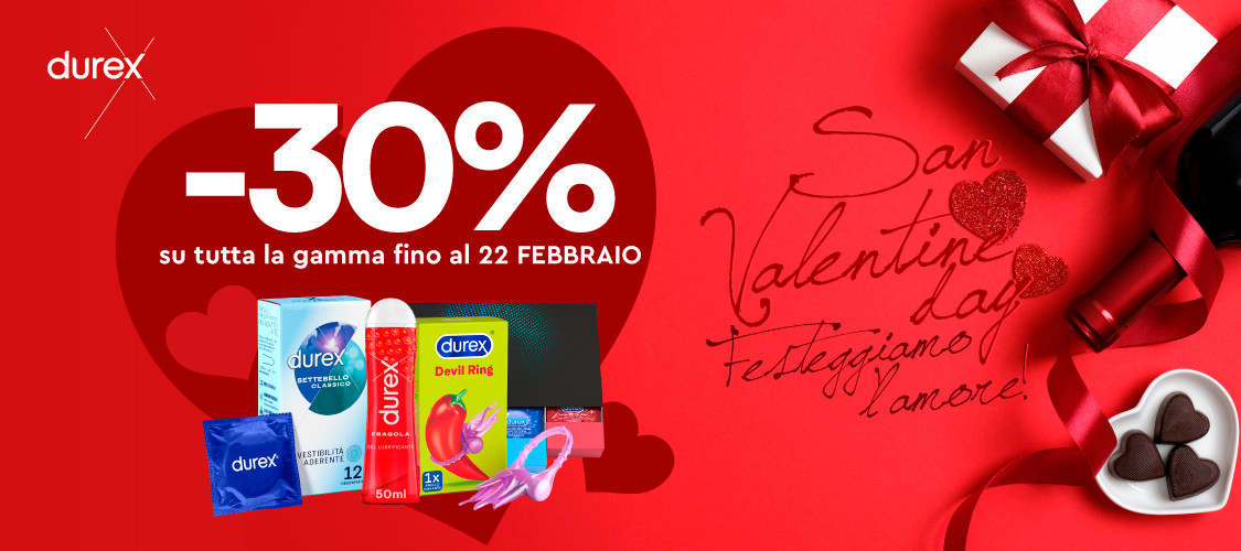 Sconto del 30% su tutti i prodotti Durex
