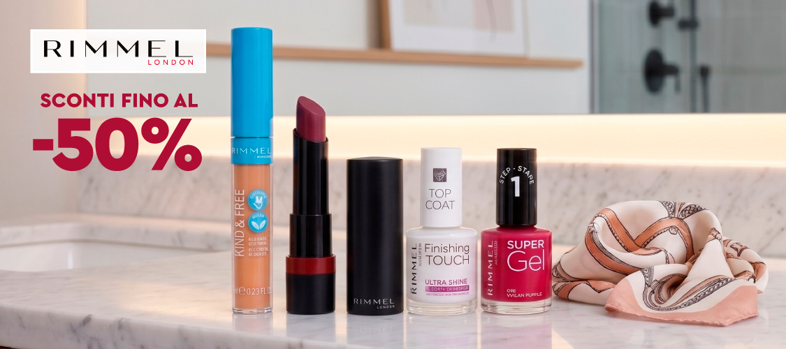 Sconti fino al 50% sui prodotti Rimmel London
